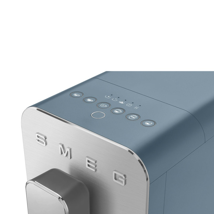 Machine à café automatique SMEG BCC13SBMEU Bleu orage Mat - Expérience café haut de gamme