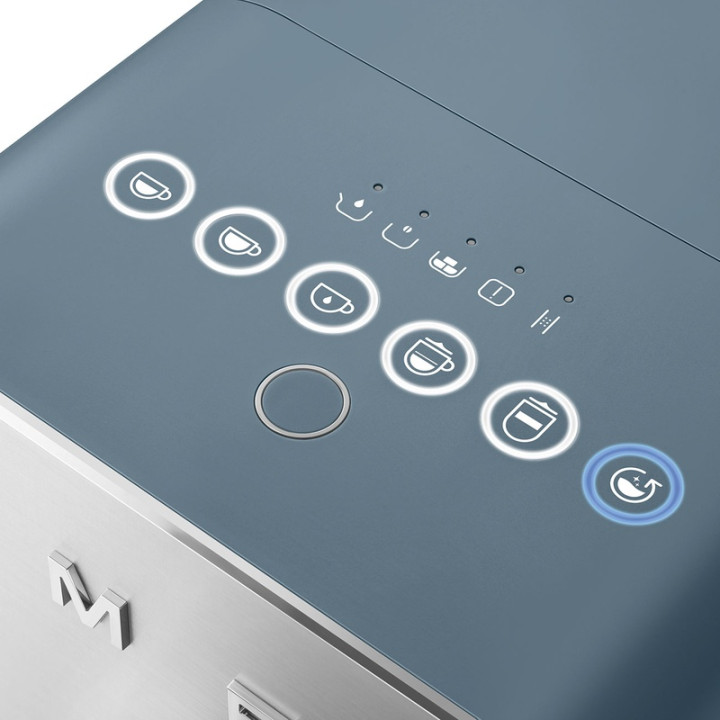 Machine à café automatique SMEG BCC13SBMEU Bleu orage Mat - Expérience café haut de gamme