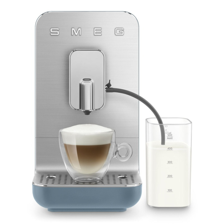 Machine à café automatique SMEG BCC13SBMEU Bleu orage Mat - Expérience café haut de gamme