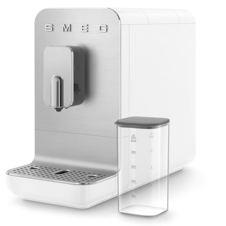 Machine à café automatique SMEG BCC13WHMEU - Blanc Mat avec broyeur intégré
