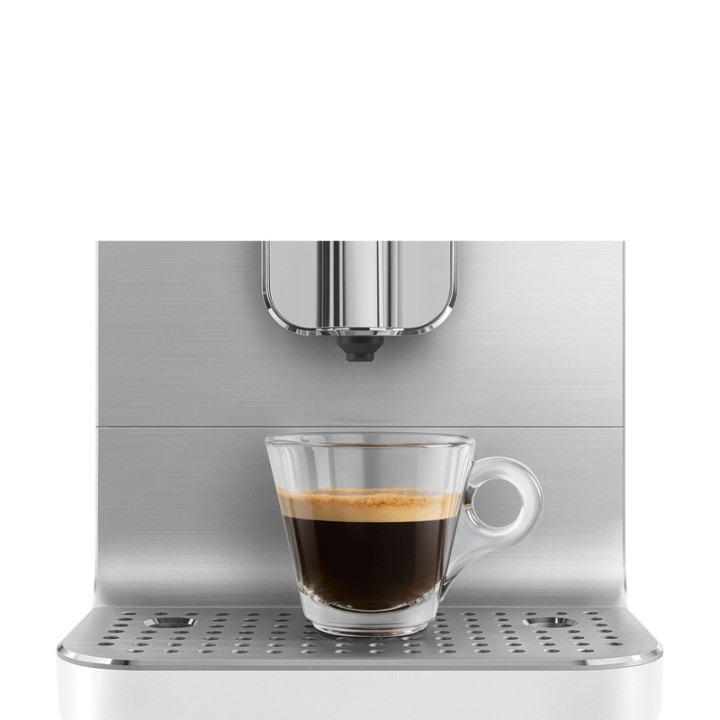 Machine à café automatique SMEG BCC13WHMEU - Blanc Mat avec broyeur intégré