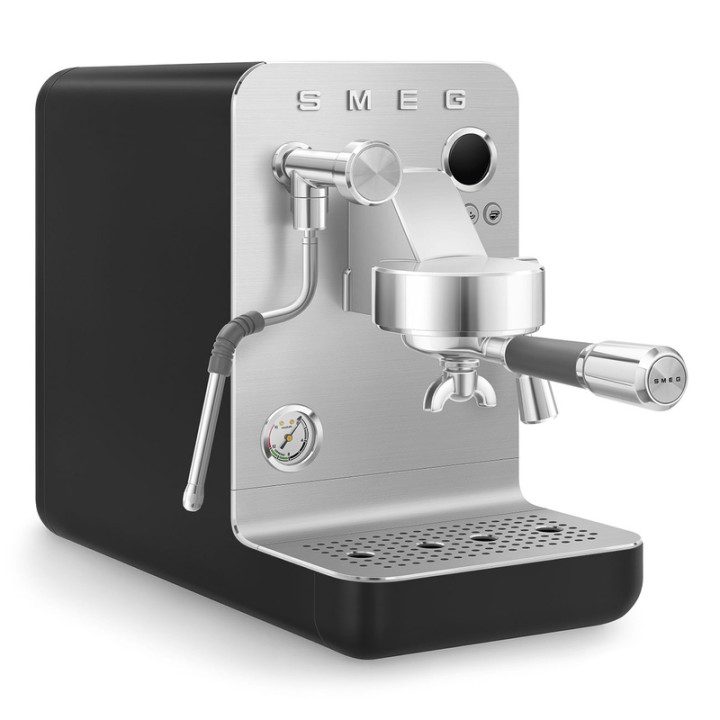 Machine à café Expresso SMEG EMC02BLMEU Noir Mat - Performance barista à domicile