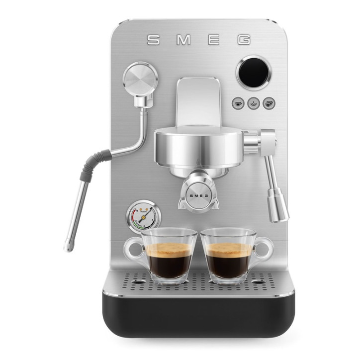 Machine à café Expresso SMEG EMC02BLMEU Noir Mat - Performance barista à domicile