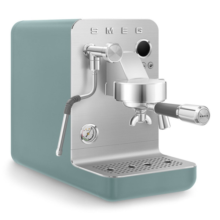 Machine à Café Expresso SMEG EMC02EGMEU Vert Émeraude Mat - Performance Professionnelle