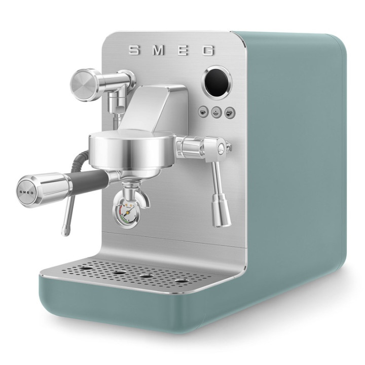 Machine à Café Expresso SMEG EMC02EGMEU Vert Émeraude Mat - Performance Professionnelle