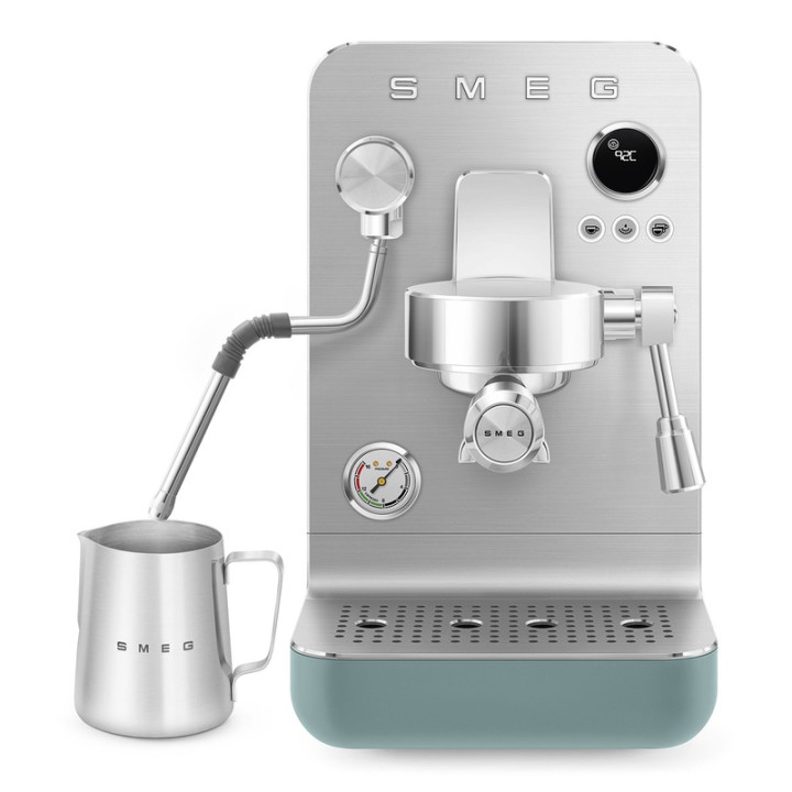 Machine à Café Expresso SMEG EMC02EGMEU Vert Émeraude Mat - Performance Professionnelle