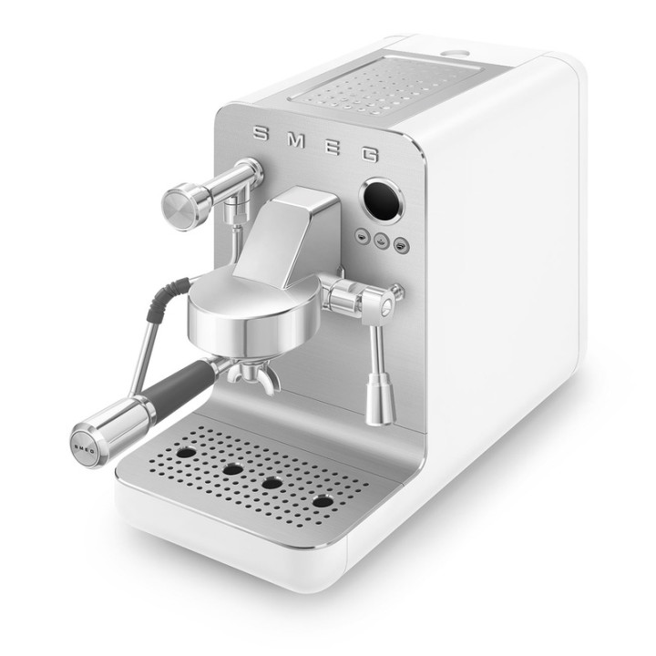 Machine à café Expresso SMEG EMC02WHMEU Blanc Mat - Design rétro et qualité barista