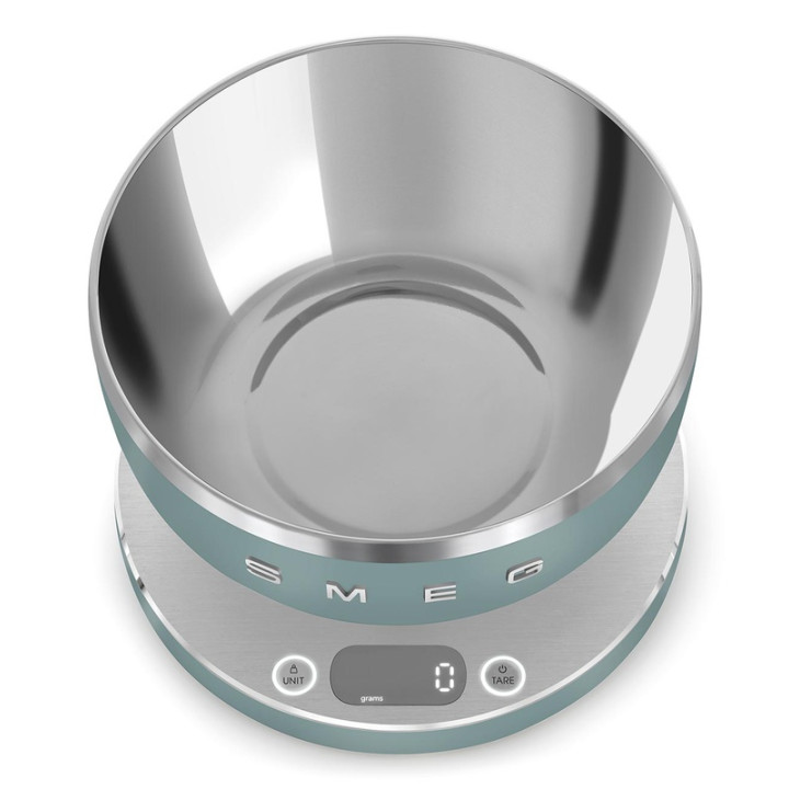 Balance de cuisine SMEG KSC01EGMWW Vert Émeraude Mat - Précision et élégance rétro