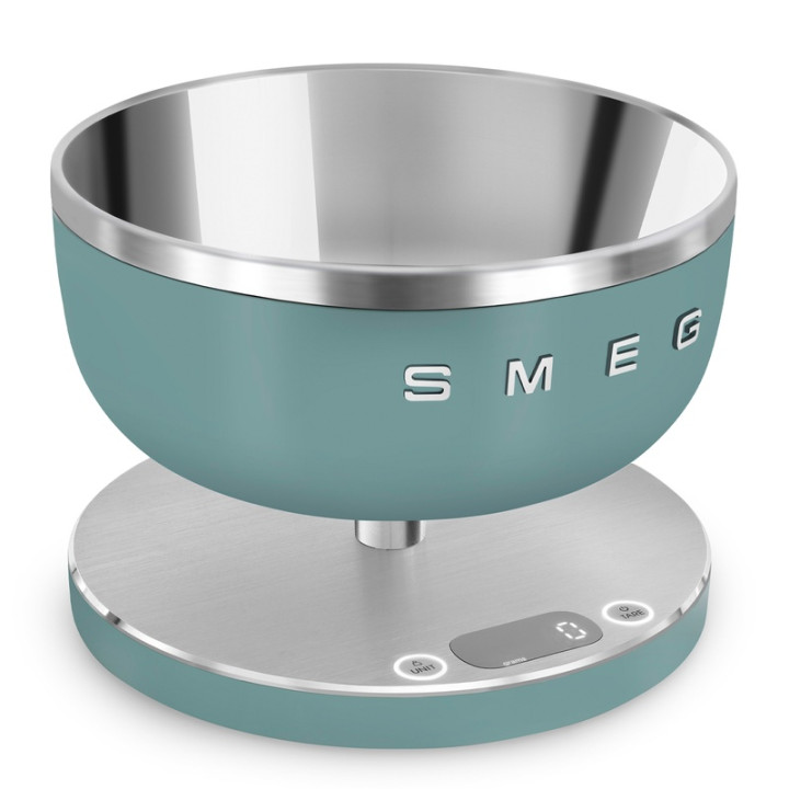 Balance de cuisine SMEG KSC01EGMWW Vert Émeraude Mat - Précision et élégance rétro