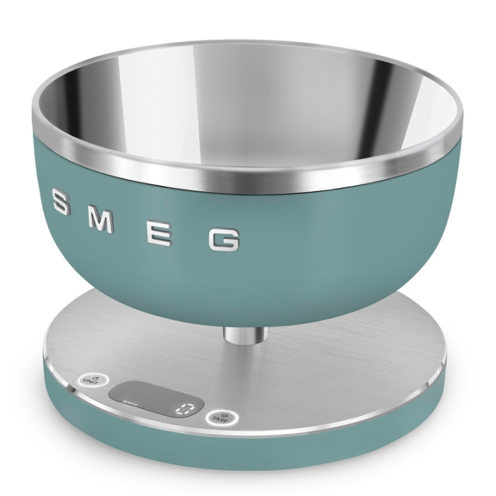 Balance de cuisine SMEG KSC01EGMWW Vert Émeraude Mat - Précision et élégance rétro