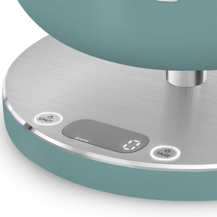 Balance de cuisine SMEG KSC01EGMWW Vert Émeraude Mat - Précision et élégance rétro