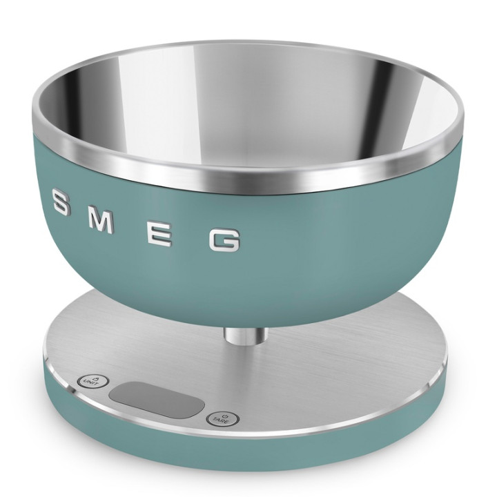 Balance de cuisine SMEG KSC01EGMWW Vert Émeraude Mat - Précision et élégance rétro