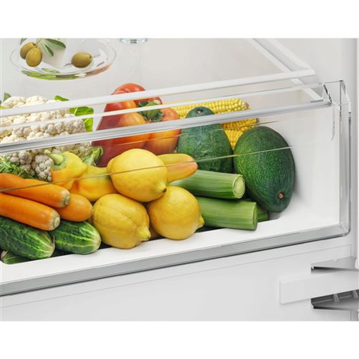 Réfrigérateur Combiné Encastrable 178cm 249L Glissières Electrolux KNS3SE18S Blanc Conservation Optimale ELECTROLUX