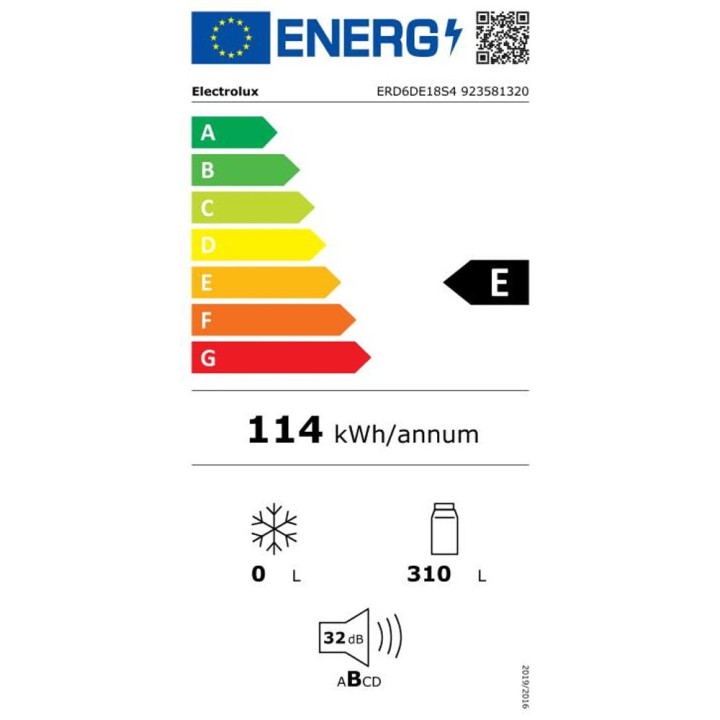 Réfrigérateur 1 porte ELECTROLUX Série 600 ERD6DE18S4 ERD6DE18S4 - 177.2 cm | Ménachoc