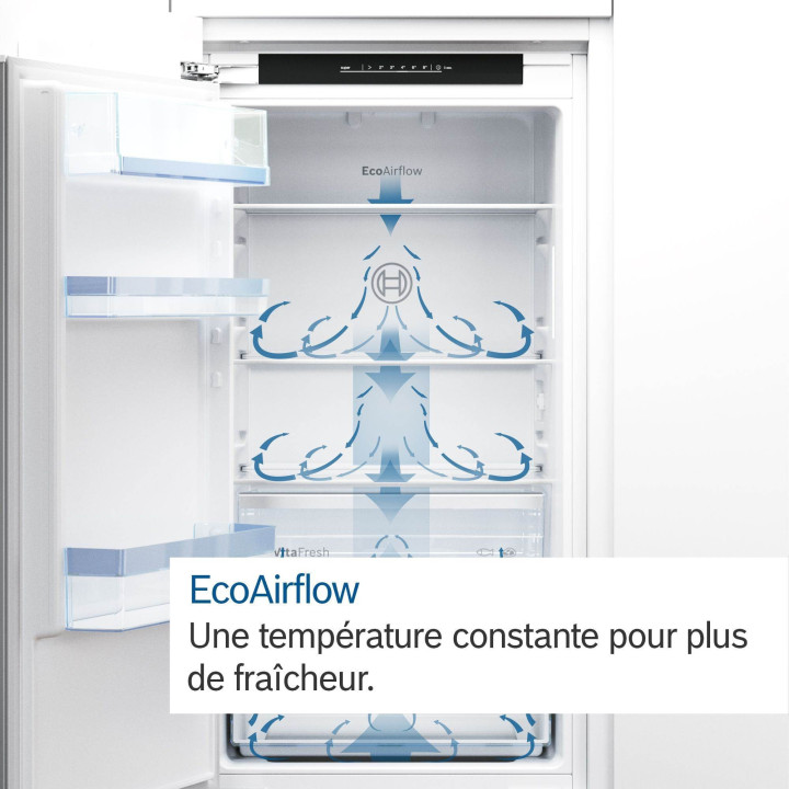 Réfrigérateur combiné intégrable BOSCH Série 2 KIV87NSE0 | Ménachoc