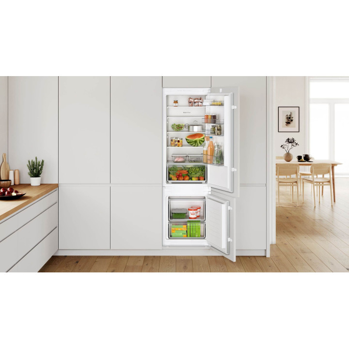 Réfrigérateur combiné intégrable BOSCH Série 2 KIV87NSE0 | Ménachoc