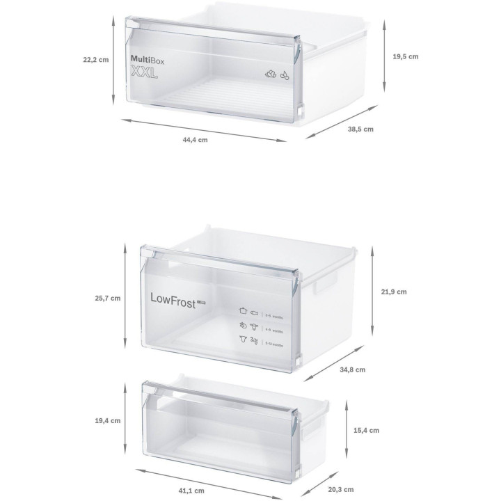 Réfrigérateur combiné intégrable BOSCH Série 2 KIV87NSE0 | Ménachoc