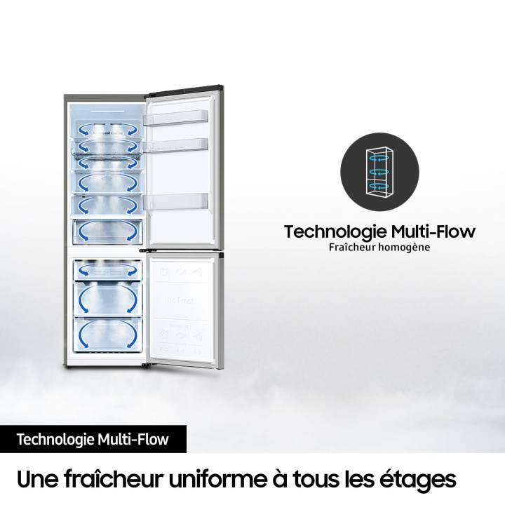 Réfrigérateur combiné Bespoke AI SAMSUNG RB34C652ESA - 341L | Ménachoc