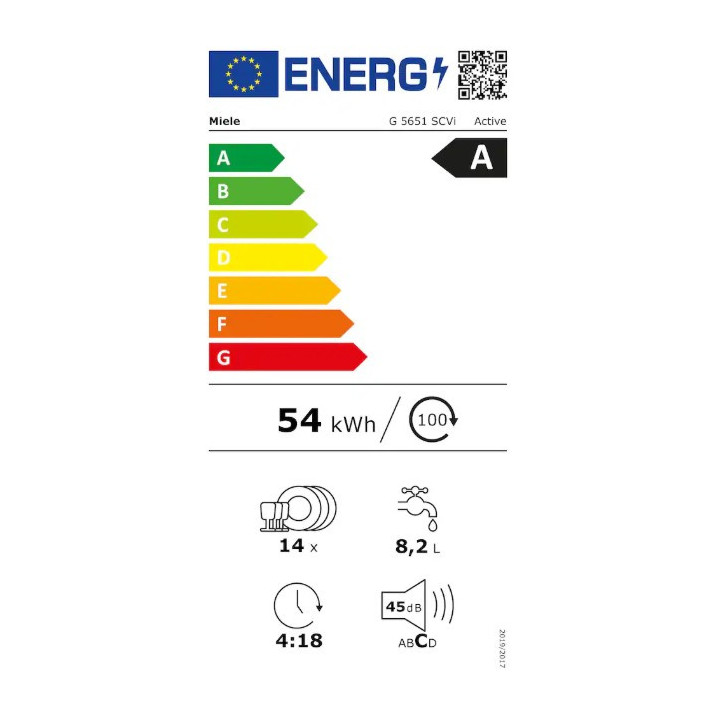 Lave vaisselle totalement intégrable MIELE G5651SCVI - 14 couverts | Ménachoc