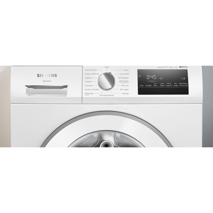 Lave linge frontal iQ300 SIEMENS WM14N27AFR - 9kg | Ménachoc