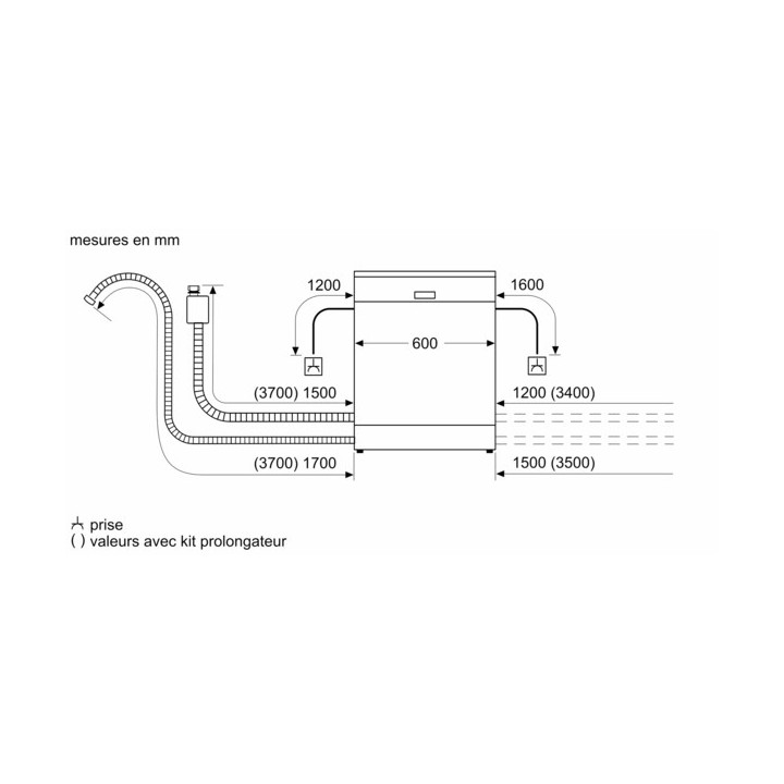 Lave vaisselle tout intégrable Série 4 BOSCH SMV4HVX14E - 60cm | Ménachoc