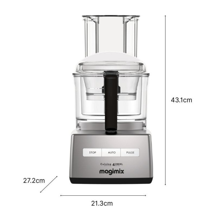 Robot multifonction MAGIMIX CS4200 XL Chrome Mat 18471F – Multifonction et Puissant | Ménachoc