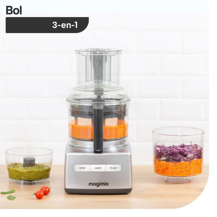 Robot multifonction MAGIMIX CS3200 XL Chrome Mat 18371F - Multifonction et Puissant | Ménachoc