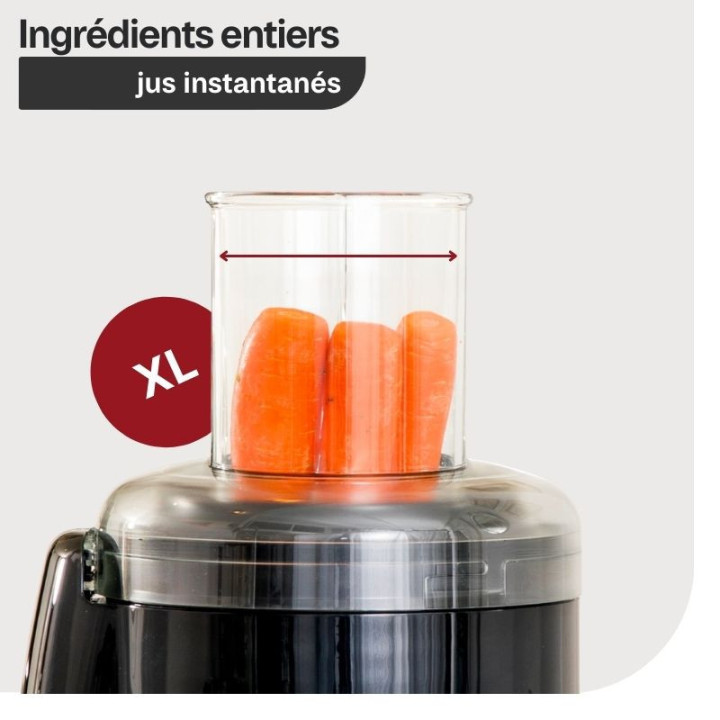 Extracteur de jus JUICE EXPERT 3 MAGIMIX 18082F - Chrome et Noir  Ménachoc