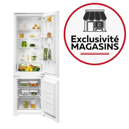 Réfrigérateur Combiné Encastrable 178cm 249L Glissières Electrolux KNS3SE18S Blanc Conservation Optimale