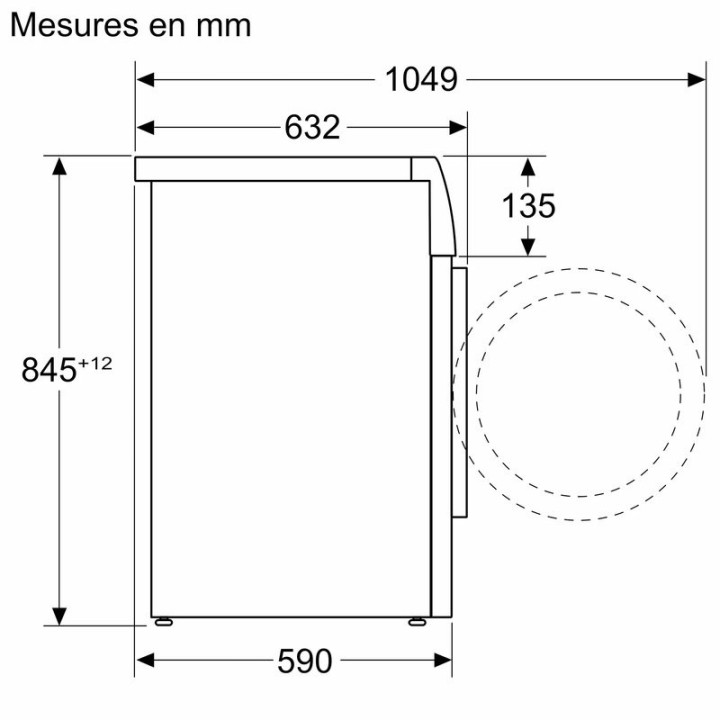 Lave linge Hublot BOSCH WAN2427ZFR - 8kg - 1200trs/min | Ménachoc