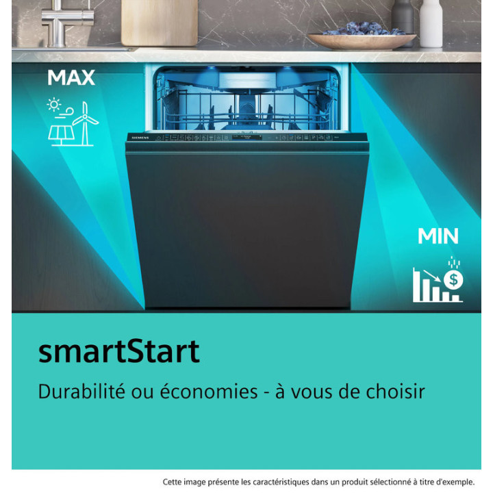Lave vaisselle tout intégrable 60 cm iQ500 SIEMENS SN65EX23CE - 14 Cvts - 42 dB