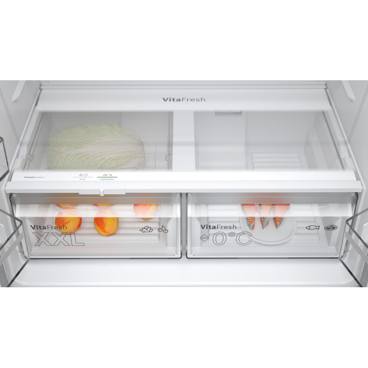 Réfrigérateur multi-portes Série 4 BOSCH Acier brossé anti-traces KFN96VPEA - 605L | Ménachoc
