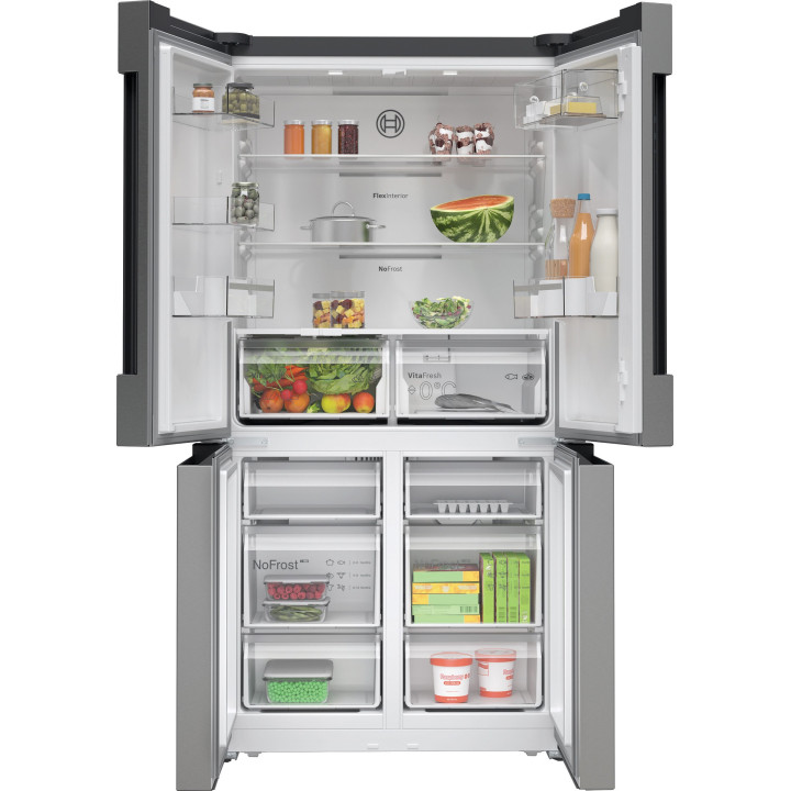 Réfrigérateur multi-portes Série 4 BOSCH Acier brossé anti-traces KFN96VPEA - 605L | Ménachoc