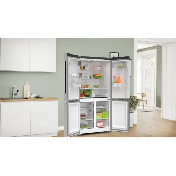 Réfrigérateur multi-portes Série 4 BOSCH Acier brossé anti-traces KFN96VPEA - 605L | Ménachoc
