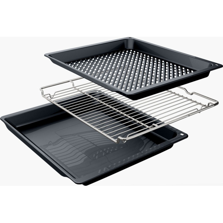Four encastrable pyrolyse BOSCH inox Série 6 Air Fry HBG578ES7 - 71L | Ménachoc