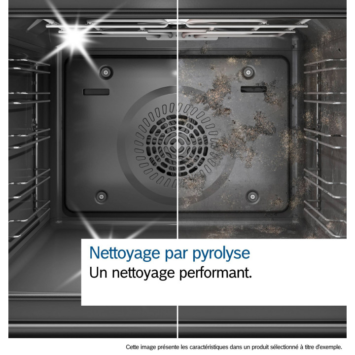 Four encastrable pyrolyse BOSCH inox Série 6 Air Fry HBG578ES7 - 71L | Ménachoc