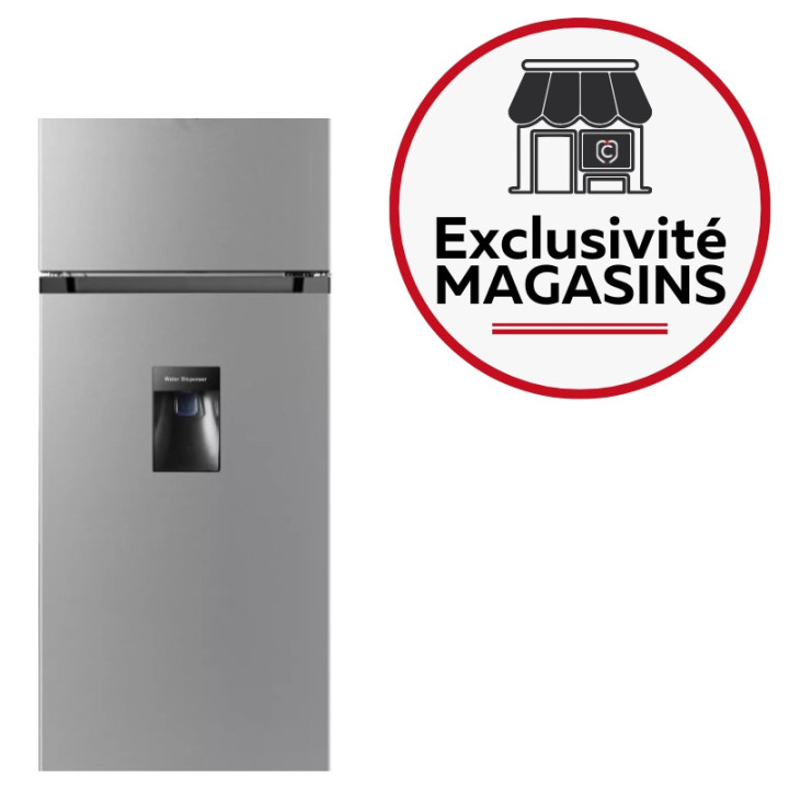 Réfrigérateur 2 portes gris distributeur d'eau FAGOR FDP206WDES - 206L | Ménachoc