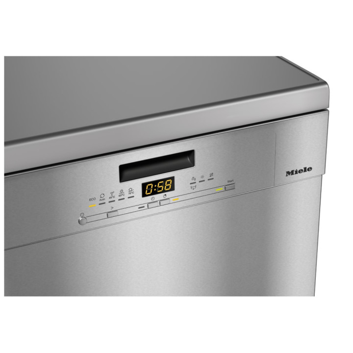Lave vaisselle pose libre G 5611 Front Active Façade CleanSteel Inox antitrace MIELE - 13 couverts | Menachoc