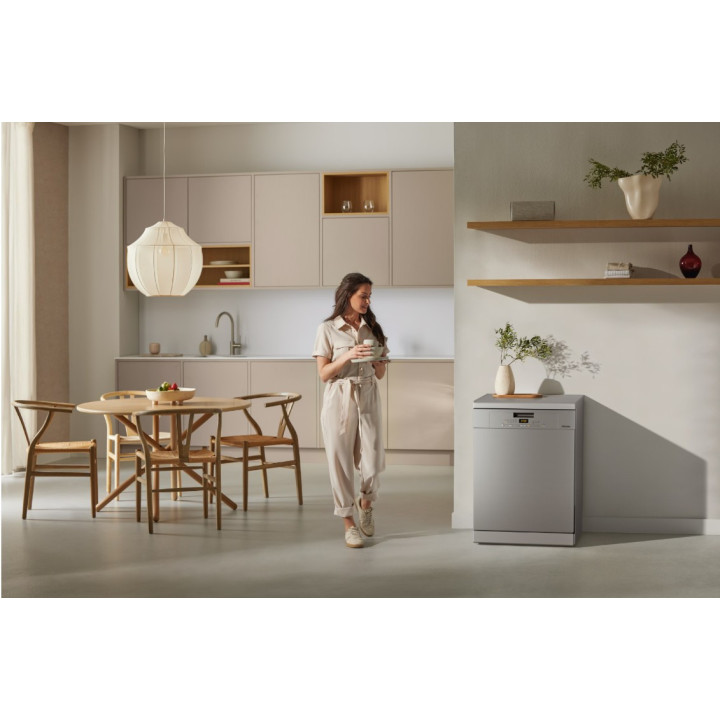 Lave vaisselle pose libre G 5611 Front Active Façade CleanSteel Inox antitrace MIELE - 13 couverts | Menachoc