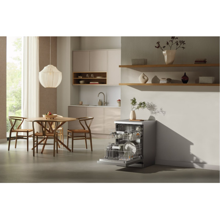 Lave vaisselle pose libre G 5611 Front Active Façade CleanSteel Inox antitrace MIELE - 13 couverts | Menachoc