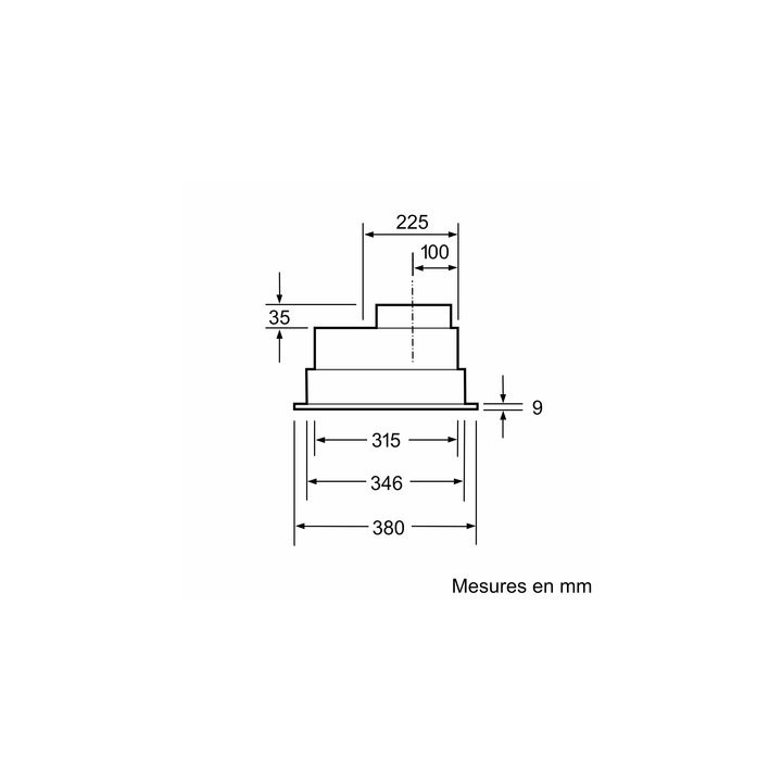 Groupe filtrant BOSCH Série 4, 53cm, DHL555BM