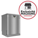 Lave vaisselle pose libre G 5611 Front Active Façade CleanSteel Inox antitrace MIELE - 13 couverts
