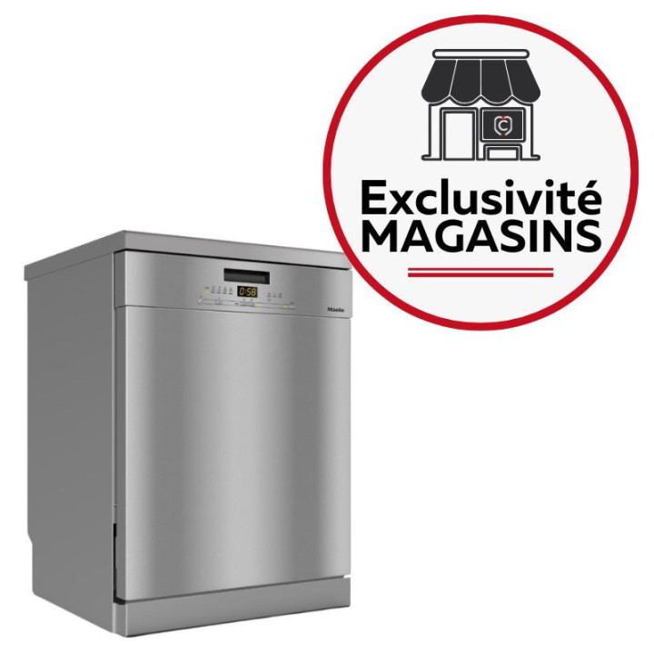 Lave vaisselle pose libre G 5611 Front Active Façade CleanSteel Inox antitrace MIELE - 13 couverts