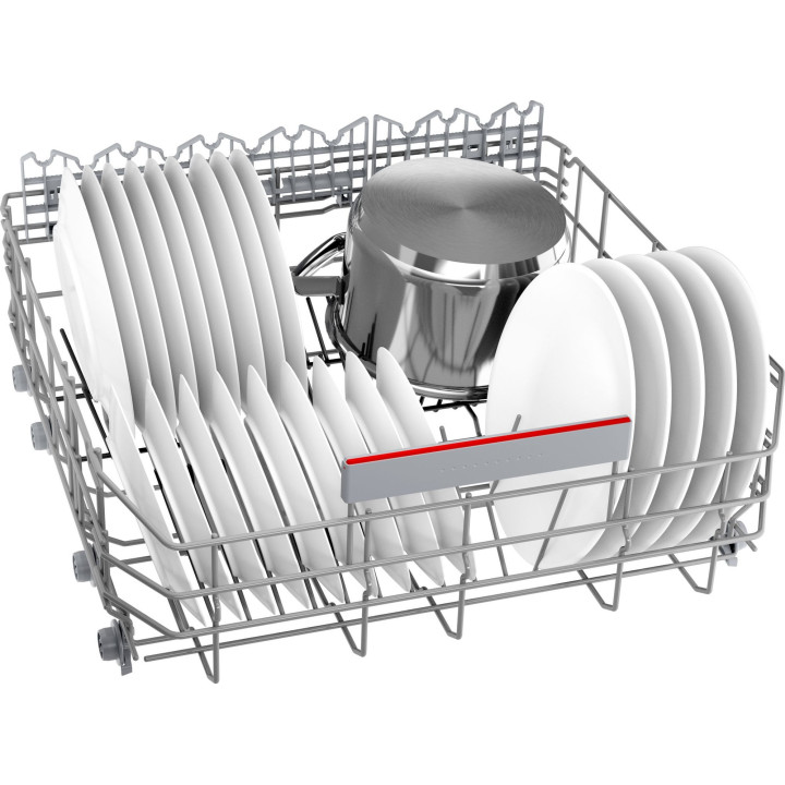Lave-vaisselle encastrable avec bandeau 60 cm Acier brossé BOSCH Série 4 SMI4HCS07E - 14 couverts