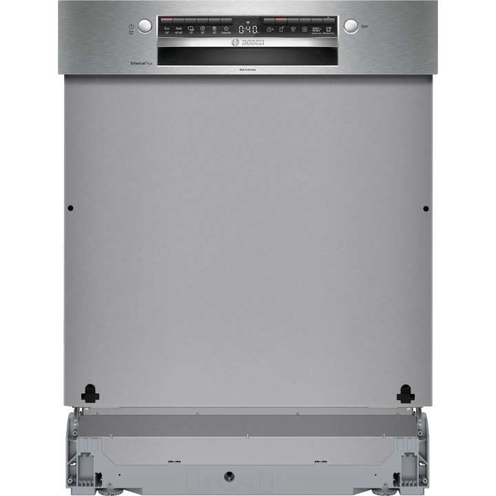 Lave-vaisselle encastrable avec bandeau 60 cm Acier brossé BOSCH Série 4 SMI4HCS07E - 14 couverts