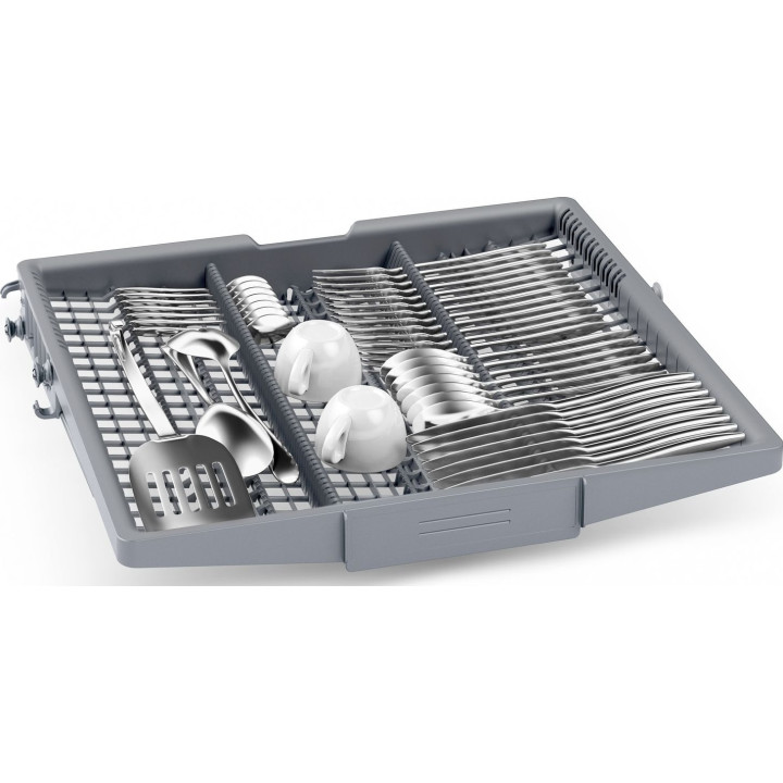 Lave-vaisselle encastrable avec bandeau 60 cm Acier brossé BOSCH Série 4 SMI4HCS07E - 14 couverts