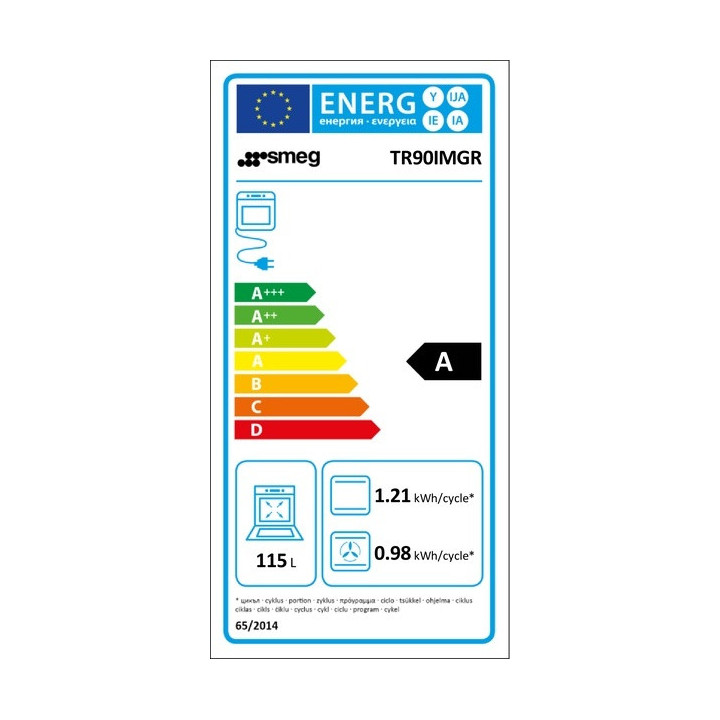 SMEG TR90IMGR, étiquette énergétique A