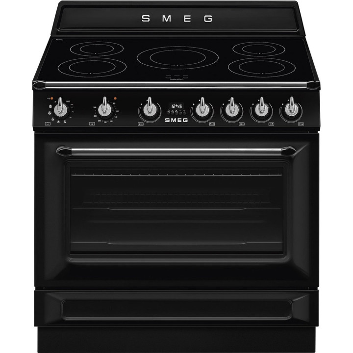 Piano de cuisson SMEG TR90IPBL vue de face