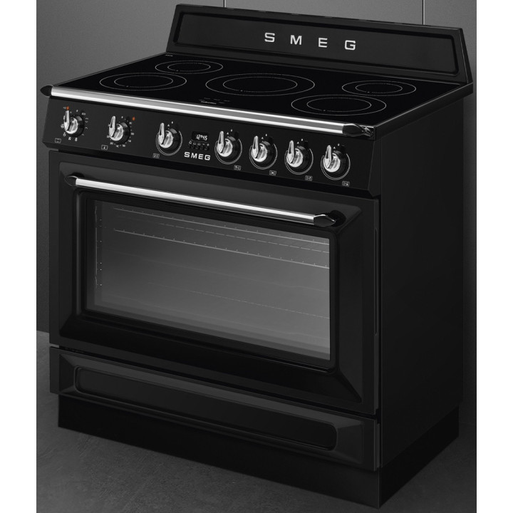 Piano de cuisson SMEG TR90IPBL vue de face