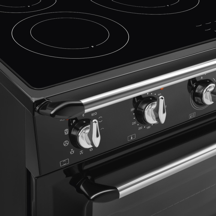 Piano de cuisson SMEG TR90IPBL vue de face